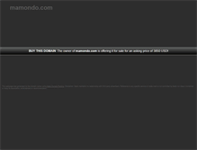 Tablet Screenshot of mamondo.com
